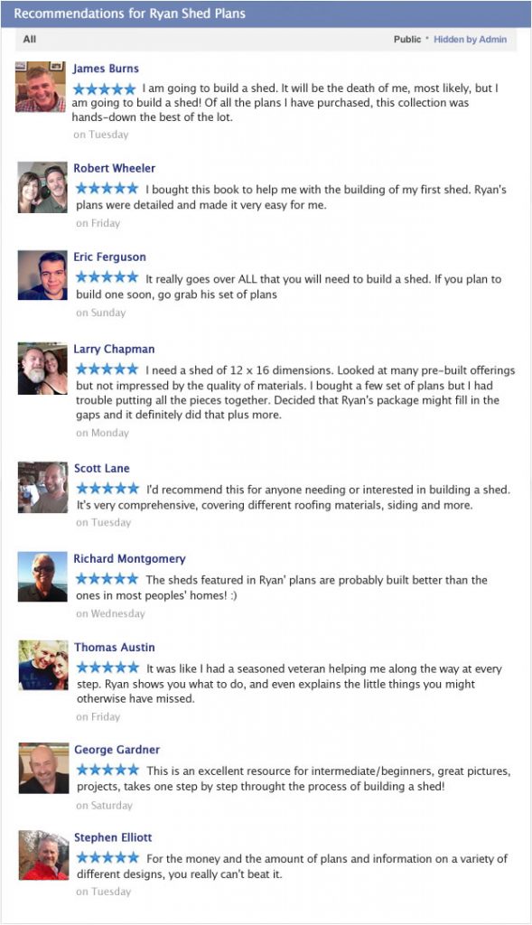 Ryan Shed Plans Reviews