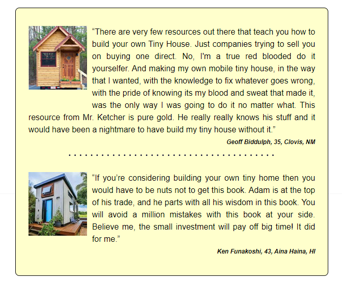 Tiny House Made Easy customer reviews