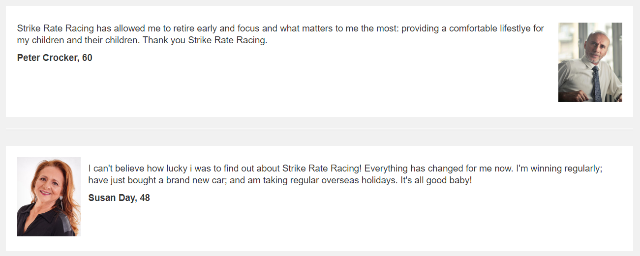 strike rate racing software