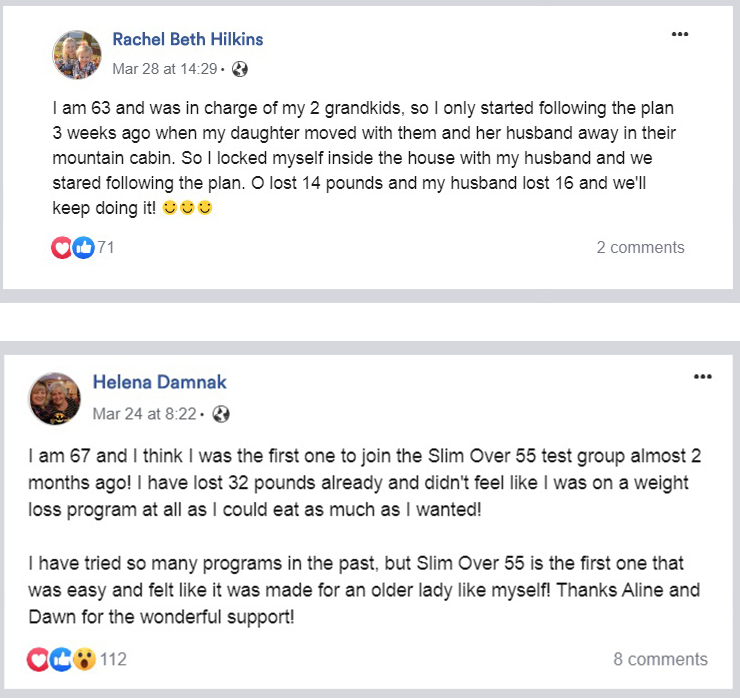  Slim Over 55 customer reviews